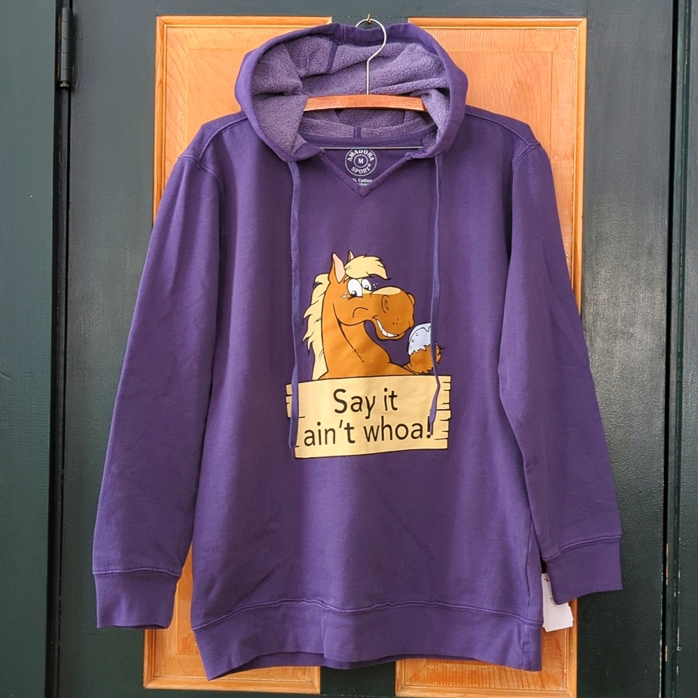 Purple Horse Hoodie NWT